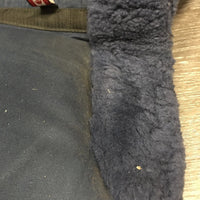 Sheepskin Memory Foam Half Pad, rolled edges *vgc, dirt, rubs, clumpy, mnr stains, hair, puckers, threads

