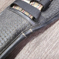 Gel Center Neoprene Dressage Short Girth, 2x els *gc/fair, rough & split edges, stretched elastic, frayed keepers, dirt
