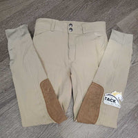 JUNIORS Euro Seat Breeches *gc, mnr stains, rubs, pills & threads, discolored seat & legs, seam puckers
