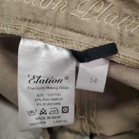 JUNIORS Euro Seat Breeches *gc, mnr stains, rubs, pills & threads, discolored seat & legs, seam puckers
