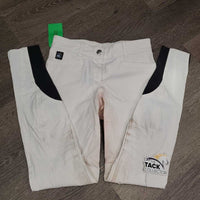 Euro Seat Breeches *gc, v.stained & discolored seat & legs, seam puckers

