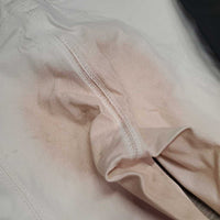 Euro Seat Breeches *gc, v.stained & discolored seat & legs, seam puckers
