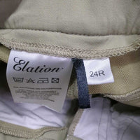 Euro Seat Breeches *gc, dingy, seam puckers, shrunkl?, curled inner waist
