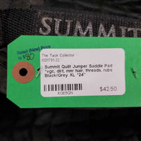 Quilt Jumper Saddle Pad *vgc, dirt, mnr hair, threads, rubs
