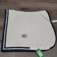 Quilt Dressge Pad *vgc, clean, older, puckers, mnr stains, hair, pills, dingy, rubs
