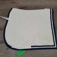 Quilt Dressge Pad *vgc, clean, older, puckers, mnr stains, hair, pills, dingy, rubs
