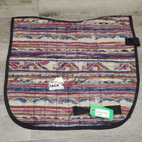 Thin Quilt Dressage Pad *gc, clean, older, mnr threads, hair, faded, rubs, puckers
