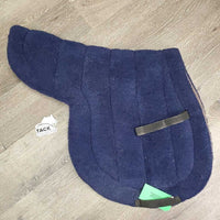 Fitted Fleece & Felt Hunter Saddle Pad *gc, hair, dirt, pills, mnr clumpy, faded, rubs
