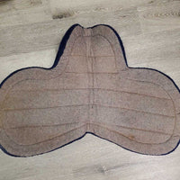 Fitted Fleece & Felt Hunter Saddle Pad *gc, hair, dirt, pills, mnr clumpy, faded, rubs
