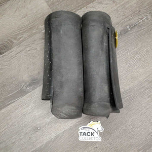 2 Foam Leg Protectors *gc, mnr dents, dirty, rubs, scrapes & hair