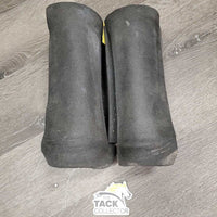 2 Foam Leg Protectors *gc, mnr dents, dirty, rubs, scrapes & hair, ripped
