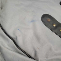 Saddle Carry Storage Bag, zipper *gc/fair, older, stains, rubs, scrapes Zipper: oxidized & stiff, slice
