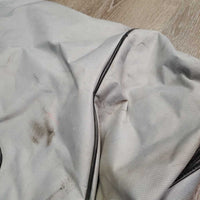 Saddle Carry Storage Bag, zipper *gc/fair, older, stains, rubs, scrapes Zipper: oxidized & stiff, slice
