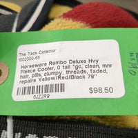 Hvy Fleece Cooler, 0 tail, bag *gc, clean, mnr hair, pills, clumpy, threads, faded, repairs
