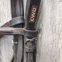 FS Rsd Padded Monocrown Bridle *gc/fair, N0 Noseband, stain, faded, v.dirty, gunky & sticky
