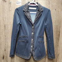 Hvy Show Jacket, Zipper, snaps *vgc, seam puckers, older
