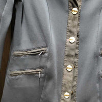 Hvy Show Jacket, Zipper, snaps *vgc, seam puckers, older
