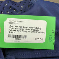 Full Seat Sticky Riding Tight Breeches, Back Pockets *xc/like new
