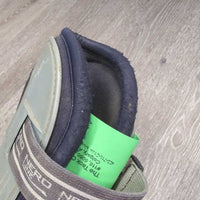 Open Front & Hind Boots, tabs *gc, dirty, rubs, stains, pilly, discolored, scrapes, scratches, older
