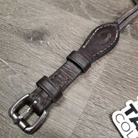 Sweet Iron French Link Loose Ring Gag Bit, Center Lozenge, Rubber Guards, Nunn Finer Nylon Cheeks, Trust Towel *vgc, clean, rubs, mnr rust, rubs & residue