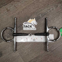 Thin Jointed Full Cheek Gag Bit *gc/fair, v.chewed & torn, mnr dirt?residue