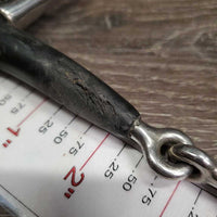 Thin Jointed Full Cheek Gag Bit *gc/fair, v.chewed & torn, mnr dirt?residue