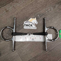 Thin Jointed Full Cheek Gag Bit *gc/fair, v.chewed & torn, mnr dirt?residue
