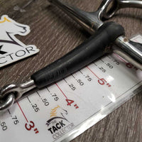 Thin Jointed Full Cheek Gag Bit *gc/fair, v.chewed & torn, mnr dirt?residue
