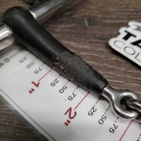 Thin Jointed Full Cheek Gag Bit *gc/fair, v.chewed & torn, mnr dirt?residue
