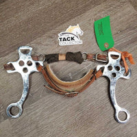 English Hackamore, chain *gc/fair, dirty, tied & taped, v.dirty, hair