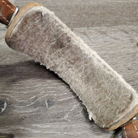 English Hackamore, chain *gc/fair, dirty, tied & taped, v.dirty, hair
