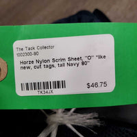 Nylon Scrim Sheet, "O" *like new, cut tags, tail
