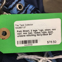 Rain Sheet, 2 legs *vgc, clean, mnr wpf, mnr hair, faded, rubs, dust, undone stitching
