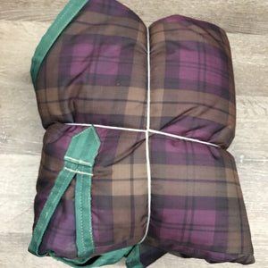 300g Winter Blanket, 2 legs *gc, clean, 0 wpf, older, missing front buckle, faded, mnr threads, lining tears, rubs
