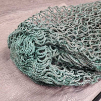 Slow Feed Hay Net *vgc, clean, stains, faded, tearing & frayed strand
