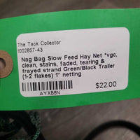 Slow Feed Hay Net *vgc, clean, stains, faded, tearing & frayed strand
