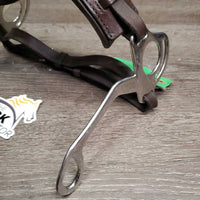 Padded Leather Noseband English Hackamore *xc, mnr dirt & scratches
