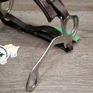 Padded Leather Noseband English Hackamore *xc, mnr dirt & scratches