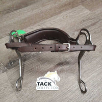 Padded Leather Noseband English Hackamore *xc, mnr dirt & scratches