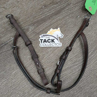 Narrow Cheek Pieces, Chin Strap *vgc, clean, mnr residue
