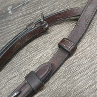 Narrow Cheek Pieces, Chin Strap *vgc, clean, mnr residue
