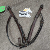 Narrow Cheek Pieces, Chin Strap *vgc, clean, mnr residue
