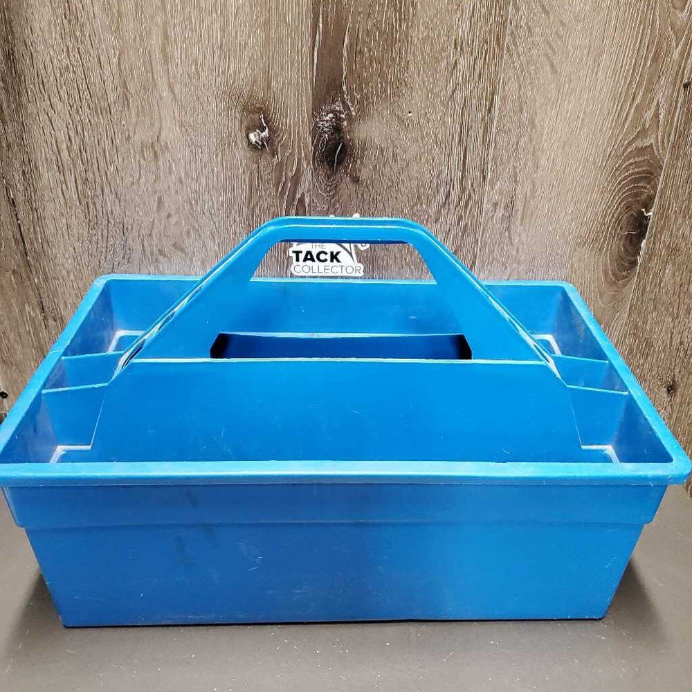 Hvy Plastic Grooming Tote *gc, dirt, stains, hair, older, scrapes, rubs