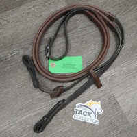 Thick Rubber Reins *gc, dirt, dry, stiff, faded, twisted/bent
