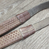 Thick Rubber Reins *gc, dirt, dry, stiff, faded, twisted/bent
