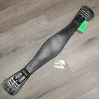 Padded Leather Short Girth, 2x els *gc, clean & dirty, hairy seams, rubs, scratches, film
