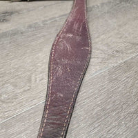 Stamped Leather Breastcollar, snap, rivets *vgc, mnr dirt, stains & scrapes
