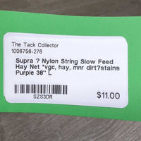 Nylon String Slow Feed Hay Net *vgc, hay, mnr dirt?stains

