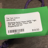 Nylon Rope Halter *vgc, mnr dirt, stained, frays, hair