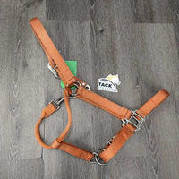 Hyv Nylon Halter, snap, adj *gc, clean, mnr stains, faded, edge rubs & frays